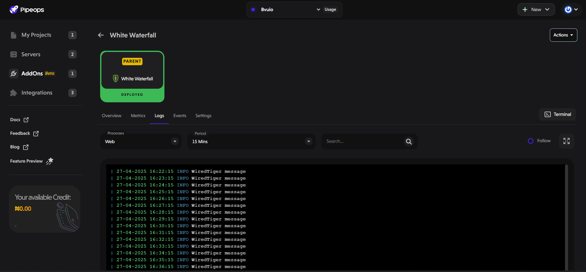 add-on Logs