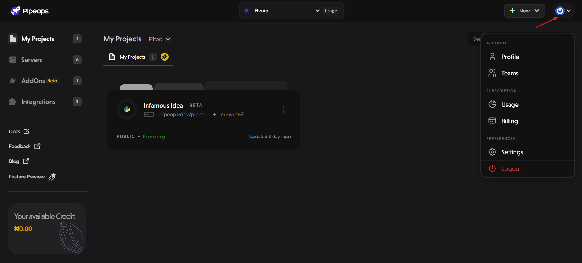 Access Account Settings