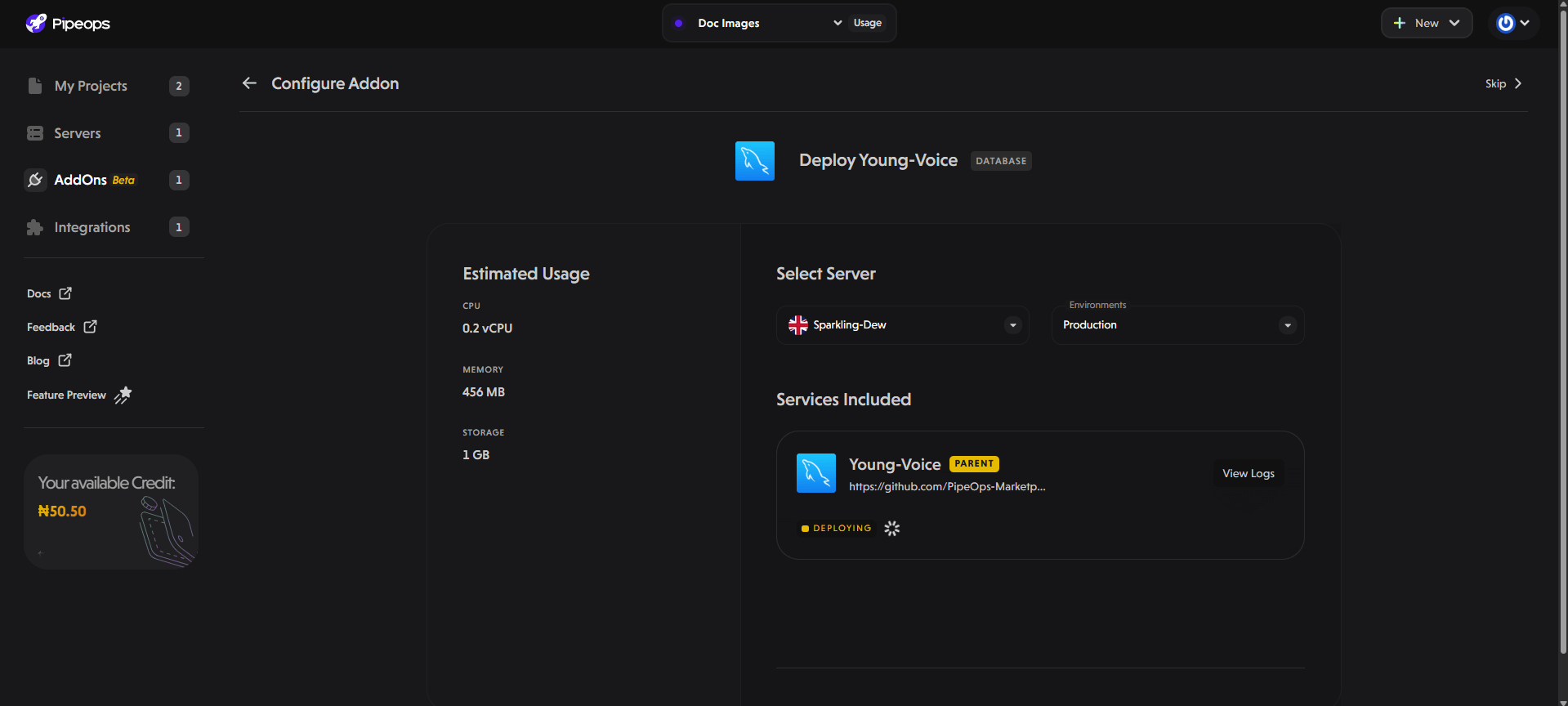 Addon Deploying