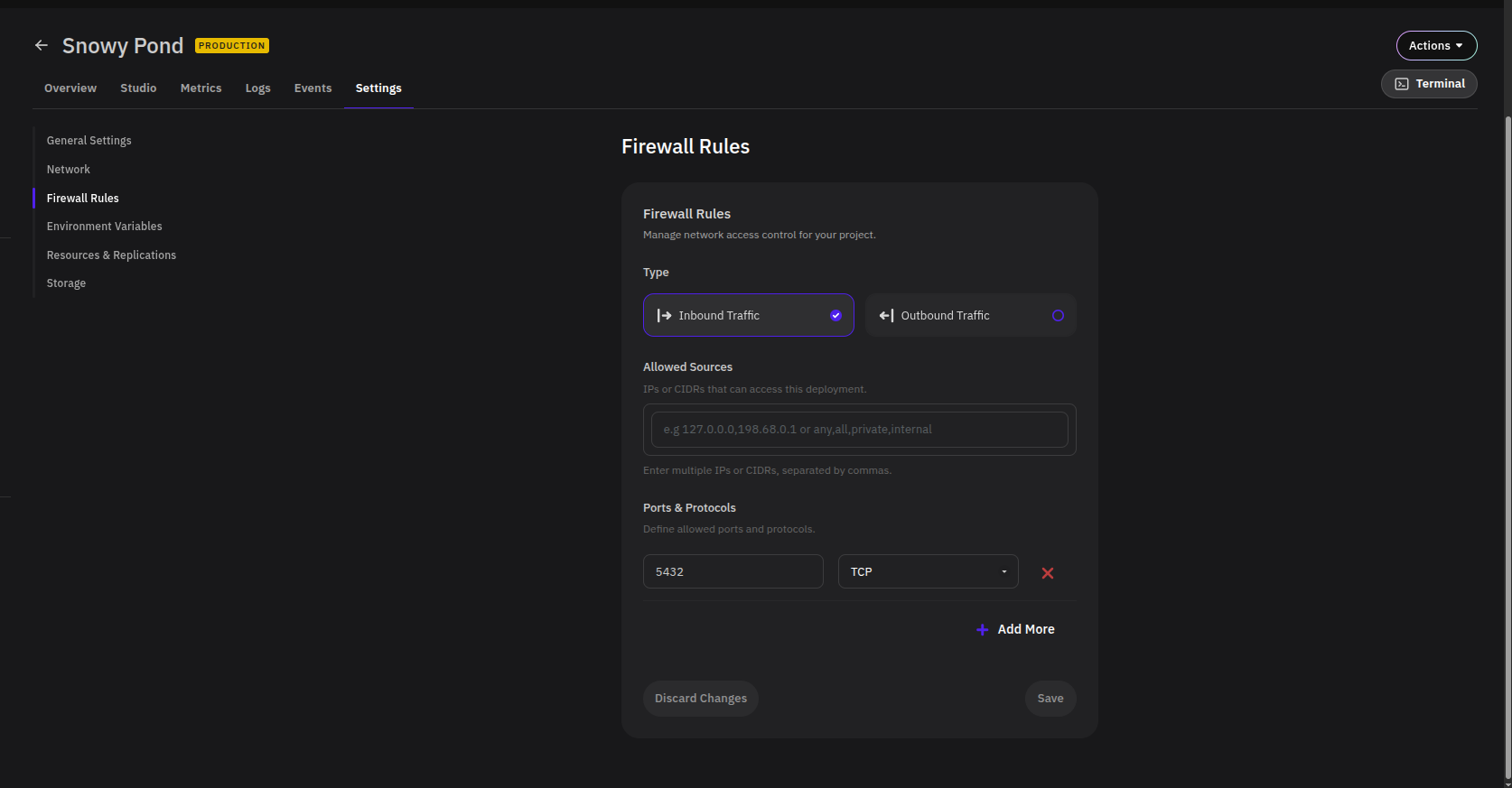 Firewall Rules