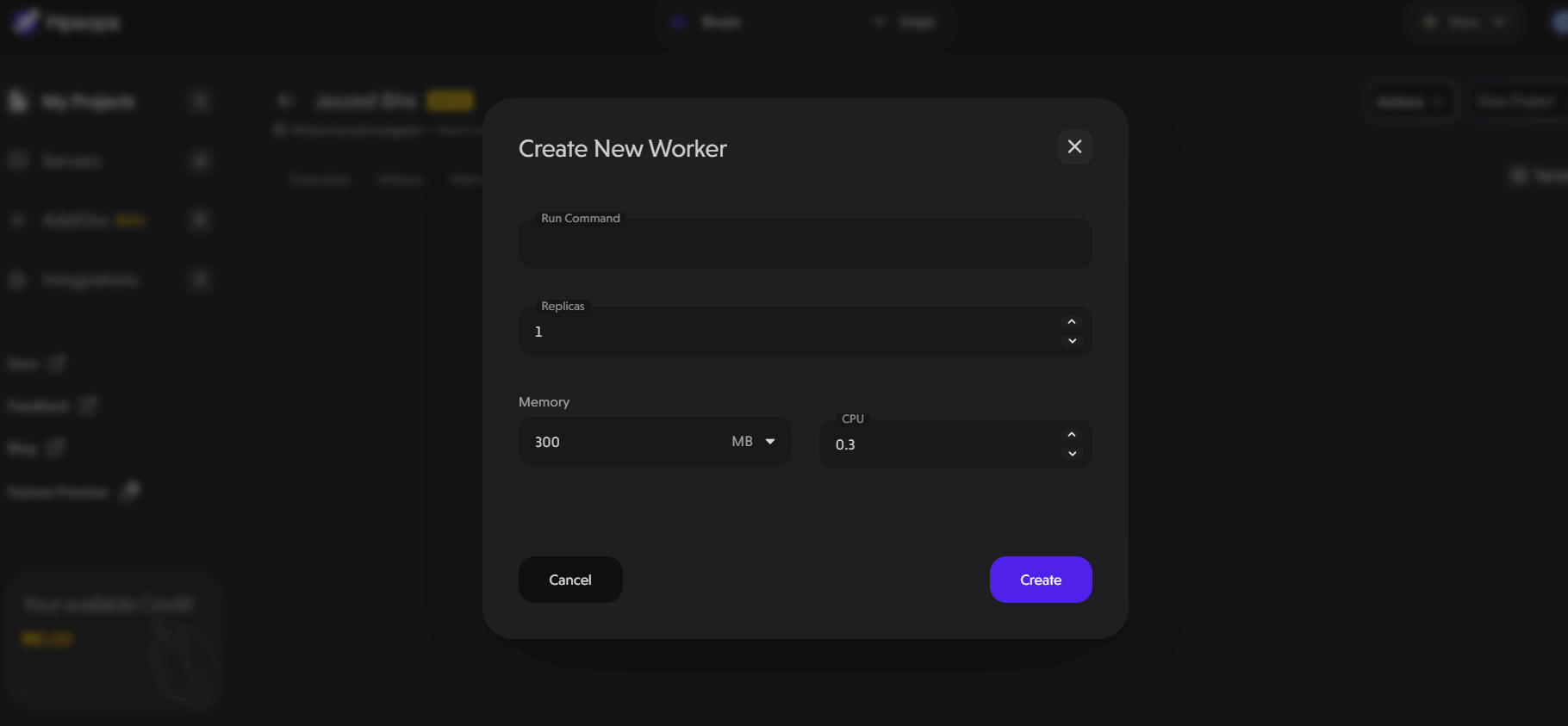 Worker Modal