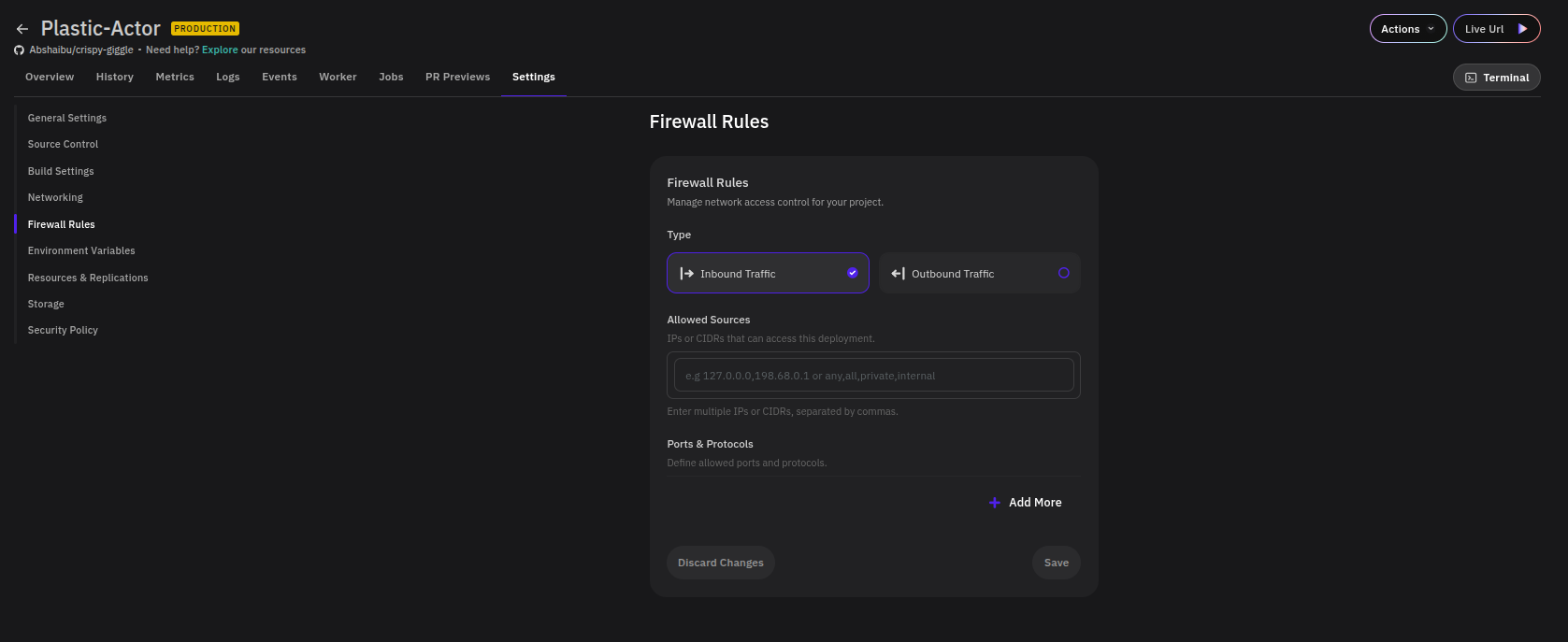 Firewall Rules