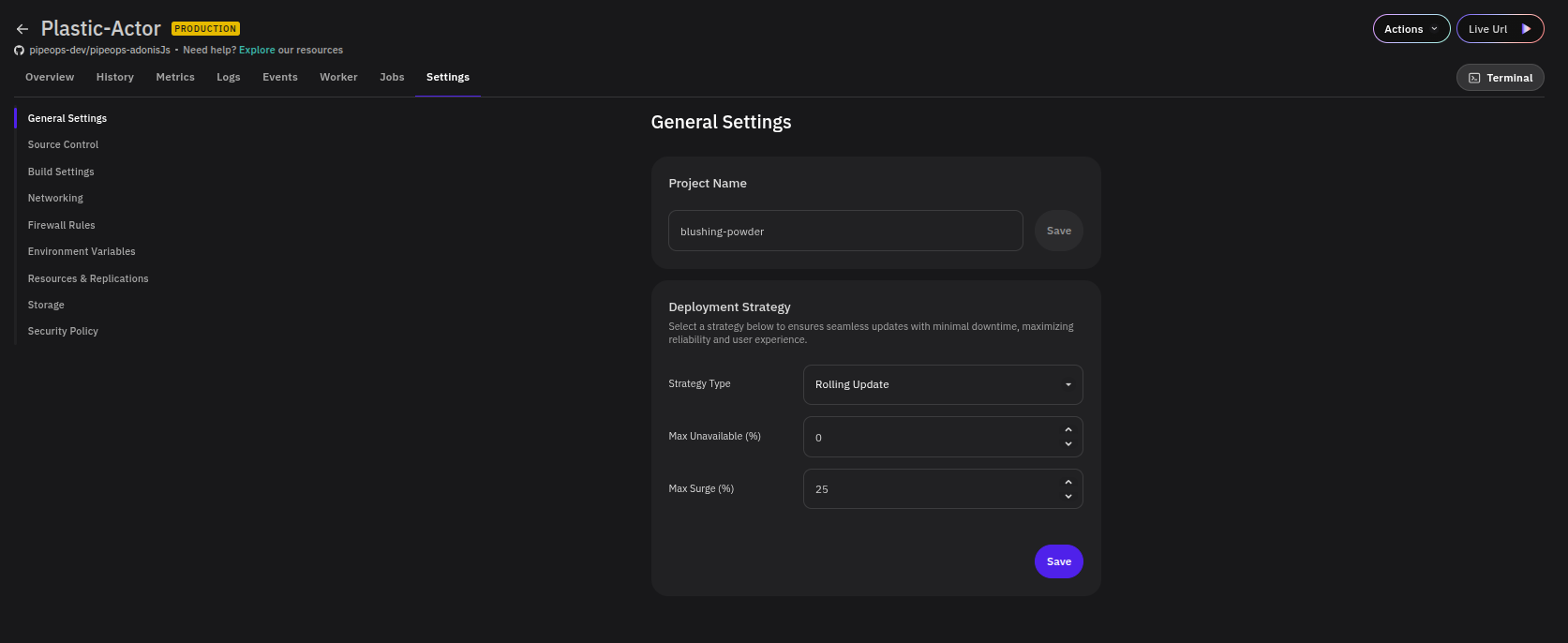 General Settings