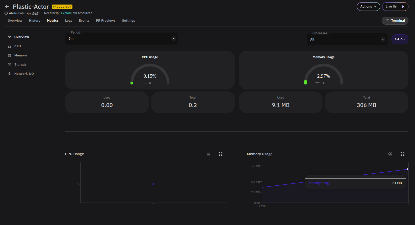 project Metrics Overview