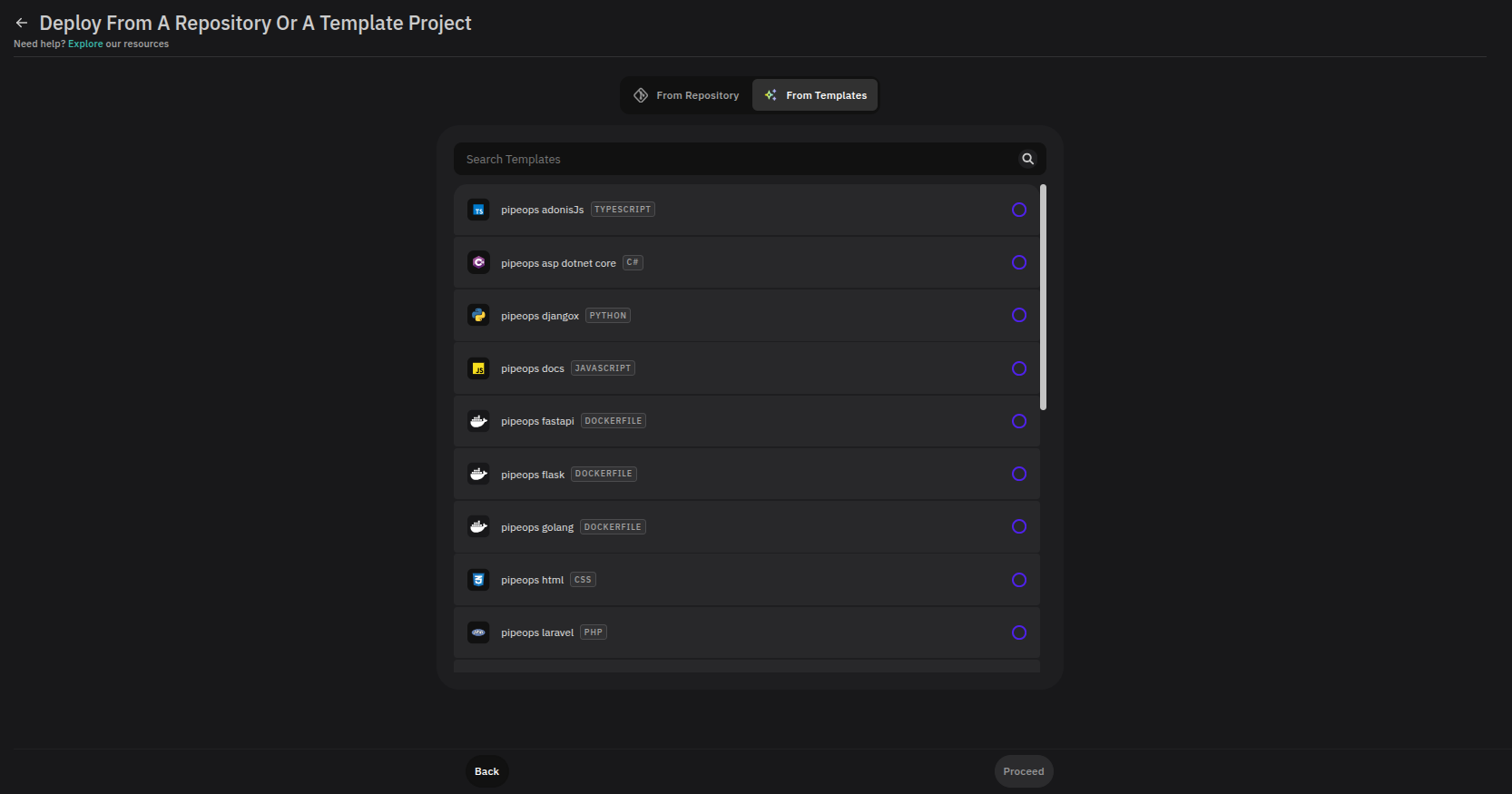 Project Templates