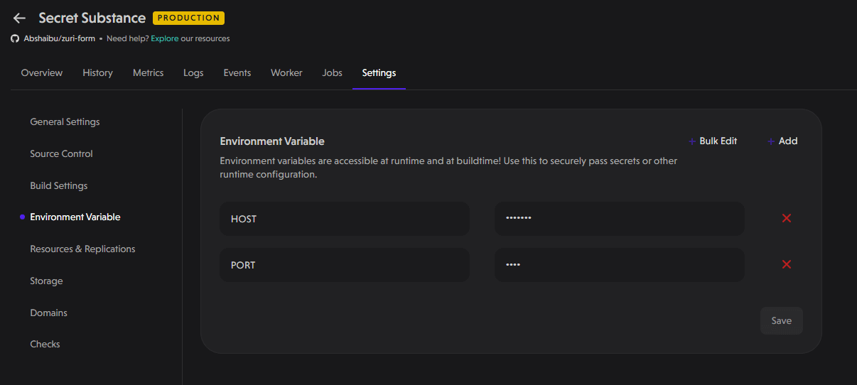 Project Env